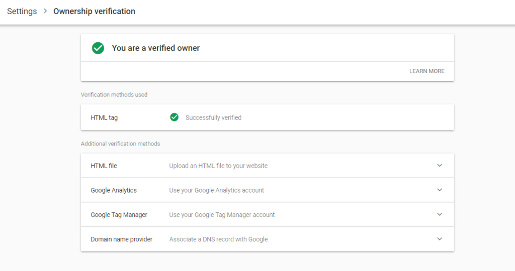 Ownership verification