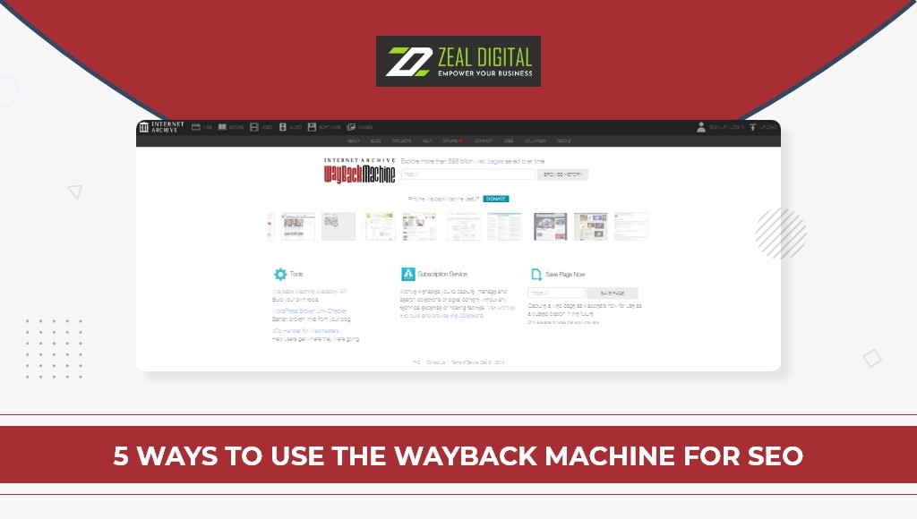 Wayback Machine for SEO