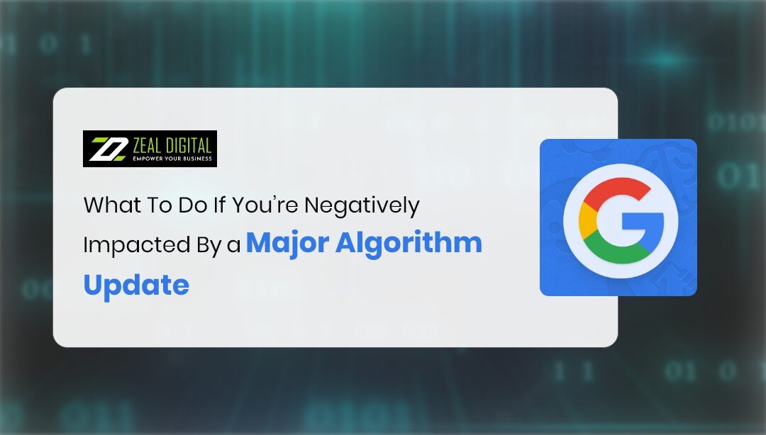 What To Do If A Major Algorithm Update Negatively Impacts You